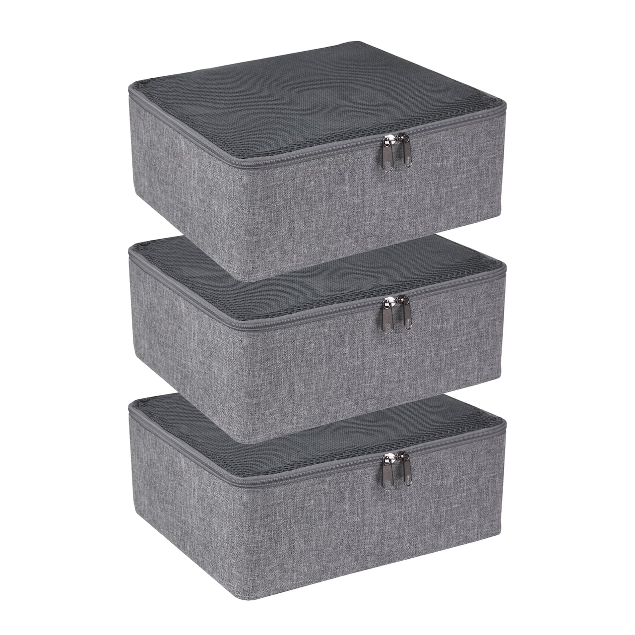 Bigso Medium Gray Travel Packing Cubes, 3ct.